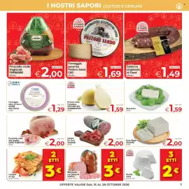 Volantino Despar Pagina 7: Formaggio pecorino Pastore Sardo CAO €1,69, Prosciutto cotto Alta Qualità GRAN TENERONE €2,00