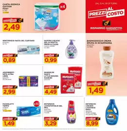 Volantino Alì Supermercati Pagina 5: Fazzoletti Tempo original €1,49, Pannolini pants little movers huggies €4,49