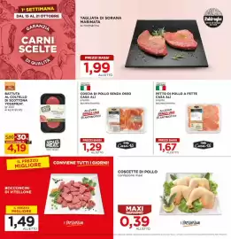 Volantino Alì Supermercati Pagina 8: Petto di pollo Casa Ali €1,67, Coscia di pollo senza osso Casa Ali €1,29