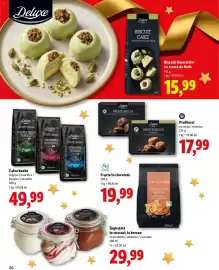 Catalog Lidl Pagină 20: Profiterol €17,99, Biscuiți Amorettini cu cremă de fistic €15,99
