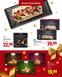 Catalog Lidl Pagină 23: Prăjitură Pavlova €39,99, Praline Ganache €22,99