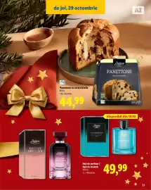 Catalog Lidl Pagină 33: Apă de parfum / Apă de toaletă €49,99, Panettone cu stracciatella €44,99