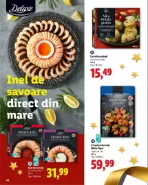 Catalog Lidl Pagină 44: Inel de creveți €31,99, Creveți eviscerați White Tiger €59,99