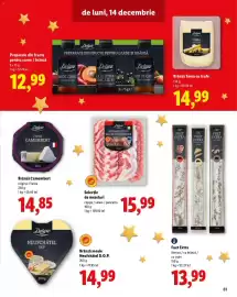 Catalog Lidl Pagină 81: Selecție de mezeluri €15,99, Brânză Camembert €14,85