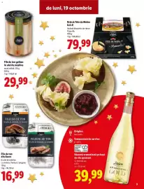 Catalog Lidl Pagină 9: YELLOWPIN TUNA de luni, 19 octombrie YELLOWFIN TUNA Delia Brânză Tête de Moine D.O.P. include