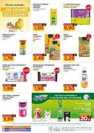Volantino Alì Supermercati Pagina 8: Panni manto detergenti Pet Benefit €1,99, Menù Vitakraft canarini/pappagallini €2,49