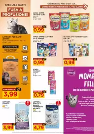 Volantino Alì Supermercati Pagina 4: Lettiera Sanicat lavanda €3,99, Snack gatto Nutri Pockets Gim Cat €0,99