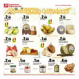 Volantino Sì con te Supermercati Pagina 11: Pecorino stagionato Il Giuncato Petrucci €2,69, Pere Kaiser €1,99