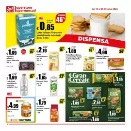 Volantino Sì con te Supermercati Pagina 16: Fette Mulino Bianco ai Cereali €1,89, Latte Zymil parzialmente scremato €1,69