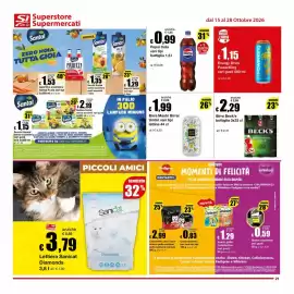 Volantino Sì con te Supermercati Pagina 21: Birra Beck's €2,29, Pepsi Cola €0,99