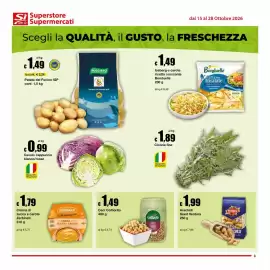 Volantino Sì con te Supermercati Pagina 3: Ceci Colfiorito €1,49, Arachidi Giant Ventura €1,99