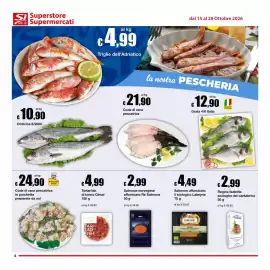 Volantino Sì con te Supermercati Pagina 6: Coda di rana pescatrice €21,90, Ombrina €10,90