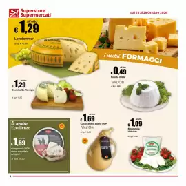 Volantino Sì con te Supermercati Pagina 8: Gorgonzola DOP dolce cucchiaino Arrigoni €1,69