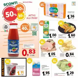 Volantino Todis Pagina 12: Fesa di tacchino arrosto €1,05, Cotoletta pollo e spinaci €1,60