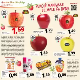 Volantino Todis Pagina 2: Mele Red Delicious €1,29, Mele Golden Delicious €1,99
