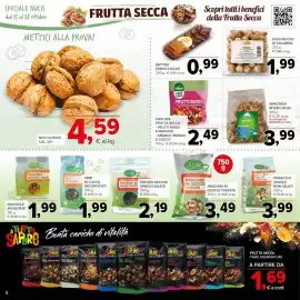 Volantino Todis Pagina 4: Pistacchi tostati senza sale €3,99, Arachidi in guscio tostate €3,49