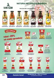 AT gazetka Strona 10: Jabłko - Pomarańcza €3,52, ENBA Orzeszki ziemne prażone solone €5,70