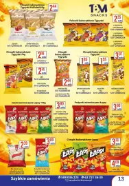 AT gazetka Strona 13: Chrupki kukurydziane Tygryski Puffuleti €2,44, Twarożek plecione naturalne €1,85