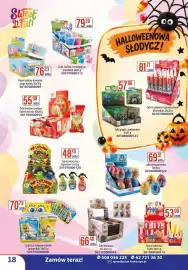 AT gazetka Strona 18: Spray owocowy Explosion €48,78, Żelki kwaśne zawijane Tutti Frutti mix €55,90