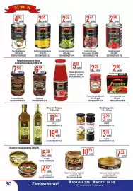 AT gazetka Strona 30: Przecier pomidorowy MK €2,90, Szproty Wędzone MK €10,75