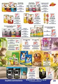 AT gazetka Strona 39: Karma dla kota MK €2,25, Karma dla psa €5,23