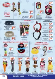 AT gazetka Strona 46: Dog Life Hantel z dzwonkiem €4,91, ZABAWKI DLA KOTA - WĘDKA Pet Nova €3,79
