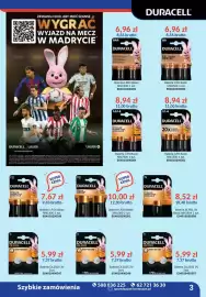 AT gazetka Strona 3: Bateria LR3 Basic Duracell €8,94, Bateria LR14 Basic €7,67
