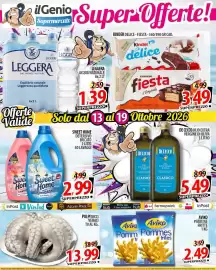 Volantino Il Genio Supermercato settimana 42 Pagina 1: Polpi ricci veraci €13,99, Sweet Home Detersivo Bucato €2,99