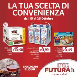 Volantino Futura Supermercati Pagina 1: Latte parzialmente scremato Sterilgarda microfiltrato €4,99