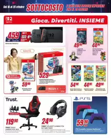 Volantino Trony Pagina 10: Trust sedia gaming riye red €119,90, Super Mario Galaxy + Super Mario Galaxy 2 €54,90