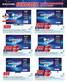 Volantino Trony Pagina 11: Samsung TV OLED 4K 55" €1.099,00, LG TV OLED AI 4K 55" SERIE B6 €899,00