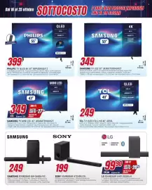 Volantino Trony Pagina 13: Samsung TV Mini LED 43" €349,00, Philips TV QLED 4K 55" €399,00