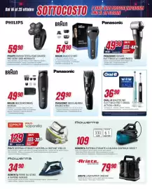 Volantino Trony Pagina 17: Panasonic regolabarba €29,90, BRAUN RASOIO 310BT €54,90