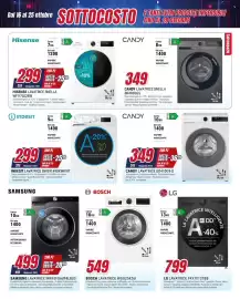 Volantino Trony Pagina 21: Candy lavatrice gd410g9-s €349,00, Bosch lavatrice WGG254Z6I €549,00