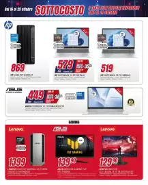 Volantino Trony Pagina 8: HP NOTEBOOK 15-FC1007NLX €579,00, HP DESKTOP D58S4AT €869,00