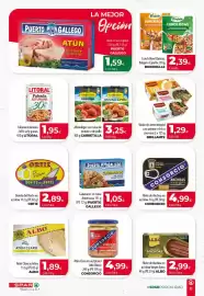 Folleto SPAR Lanzarote Página 10: Consorcio atún claro €4,99, Carretilla albóndigas con salsa de tomate o de pollo €3,25