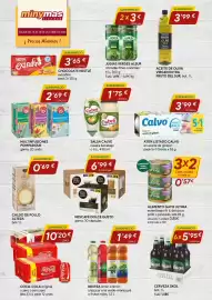 Folleto Minymas Página 1: Aisur judias verdes €1,50, Cerveza Skol €5,95