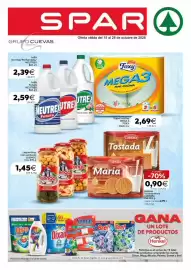Folleto SPAR Página 1: SPARA GRUPO CUEVAS DESDE 1867 Oferta válida del 15 al 28 de octubre de 2026 3 Foxy MEGA3 PAPEL COCINA
