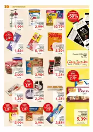 Folleto SPAR Página 5: Nocilla crema de cacao €2,00, Kellog's all-bran plus €3,39