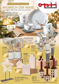 Opti Wohnwelt Prospekt Seite 32: Kaffeeservice 18-tlg. €34,99, Dekoobjekt LED Haus €9,99