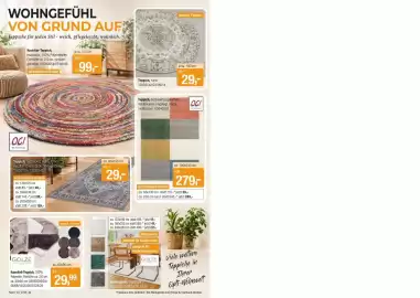 Opti Wohnwelt Prospekt Seite 24: Teppich, hochwertig gekettelt, Vorderkante umgelegt, Farbe: multicolour. 00040292 €279,00