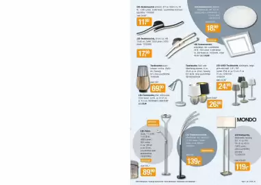 Opti Wohnwelt Prospekt Seite 27: LED Stehleuchte, MONDO €119,00, LED-AKKU-Tischleuchte €24,90