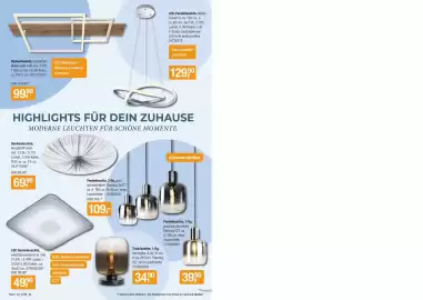 Opti Wohnwelt Prospekt Seite 28: LED Deckenleuchte, weiß/Sternenhimmel €49,90