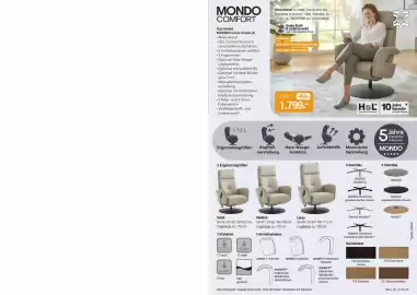 Opti Wohnwelt Prospekt Seite 3: Relaxsessel im Leder Cloudy ecru €1,80