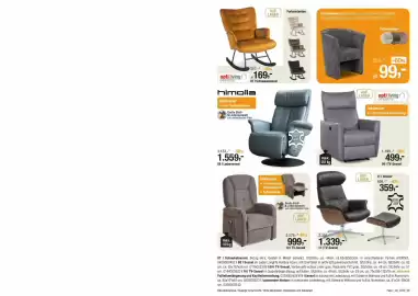 Opti Wohnwelt Prospekt Seite 5: Himolla Lederersessel €1.559,00, Opti living TV-Sessel €499,00