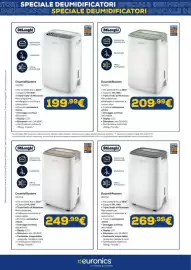 Volantino Euronics Pagina 3: DeLonghi Deumidificatore DEP214 €249,99, DeLonghi Deumidificatore DEP216 €269,99