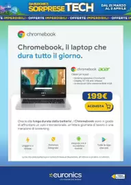 Volantino Euronics Pagina 4: Chromebook Acer €199,00