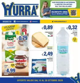 Volantino Hurrà Pagina 1: Formaggio Gran Maremma €0,89, Sant'Anna Acqua Minerale Naturale €0,32