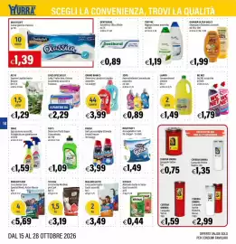 Volantino Hurrà Pagina 14: Twit me Bagnoschiuma assortito €1,19, Assorbenti assortiti e Traverse €2,29