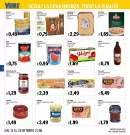 Volantino Hurrà Pagina 2: Gioia della Fattoria Lasagne all'Uovo €2,29, Riscossa Pasta Integrale Bio €0,79